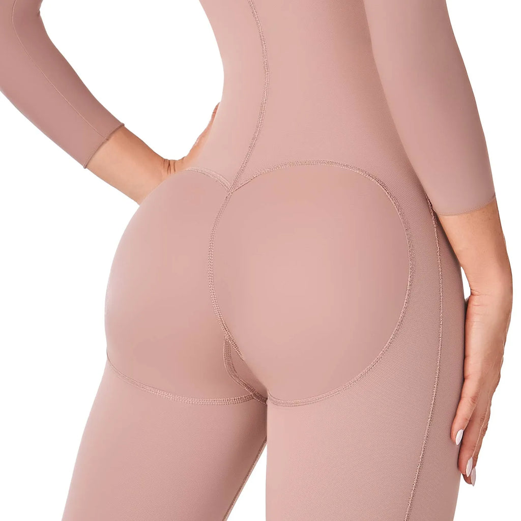 Faja post cirugía tipo body con mangas y control abdomen – Ann Chery 5177