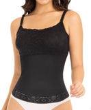 Basic waistband blouse with covered back and adjustable straps BL0238 by Fajas M&amp;D®