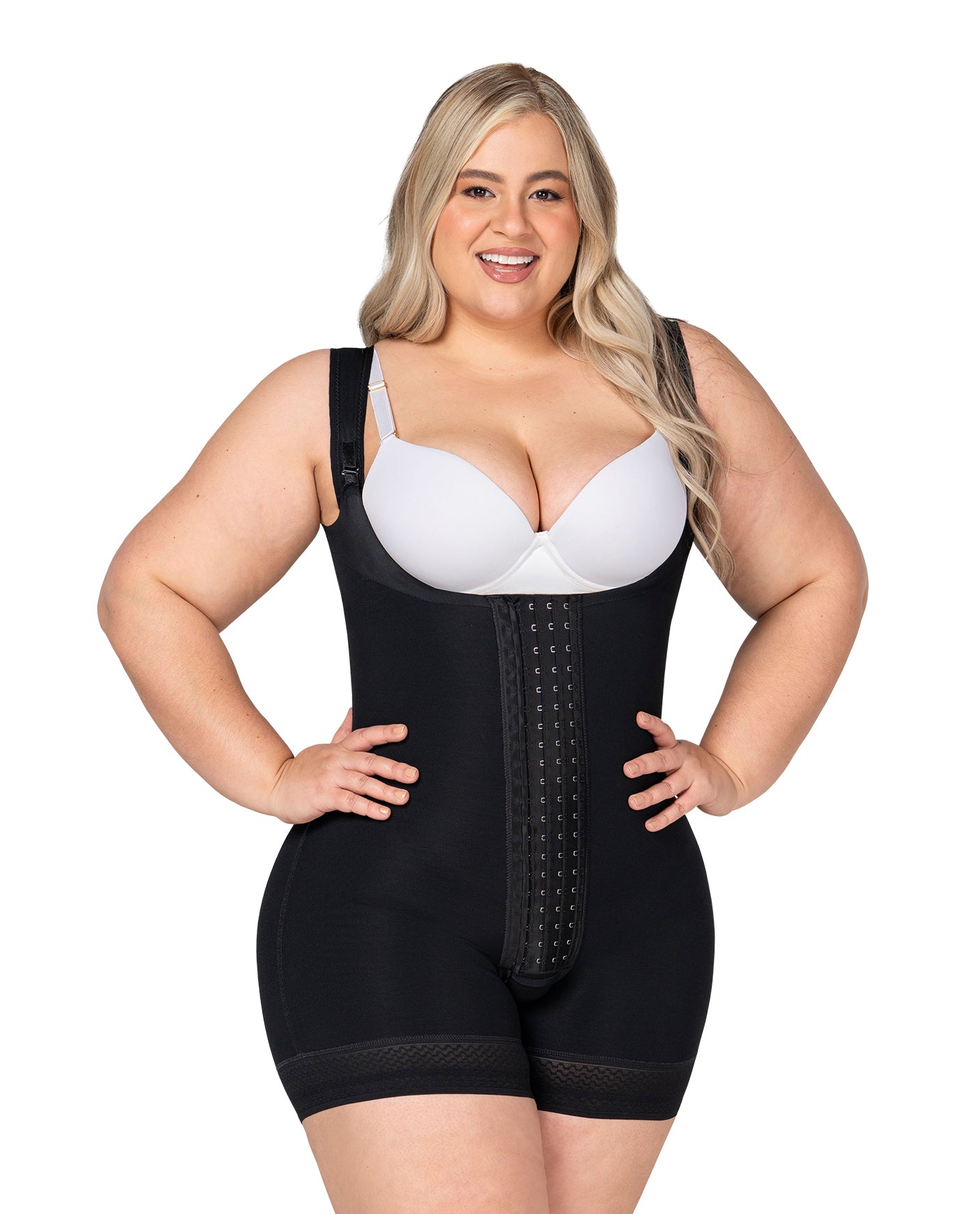 Faja corta realce invisible con tirantes Fajas MyD F-30469