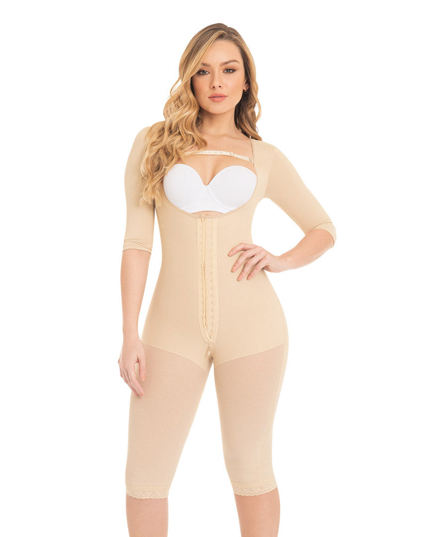 Long girdle with coverage on the back and arms F0074 by Fajas M&amp;D®