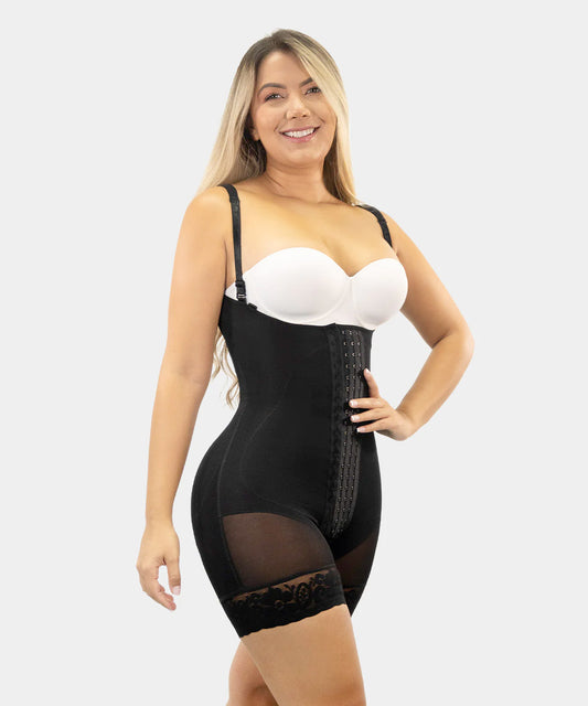 Short girdle with abdominal reinforcement F00463 by Fajas M&amp;D®