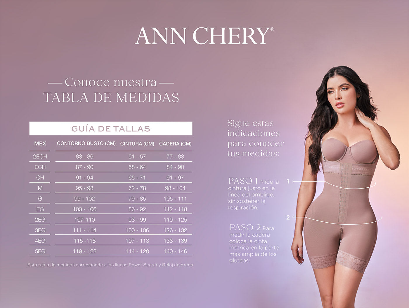 Strapless Girdle with Short Type Closure Power Secret Woman 1102 by Ann Chery®