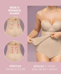 Panty faja postparto y postquirúrgico con laterales en velcro de Leonisa®